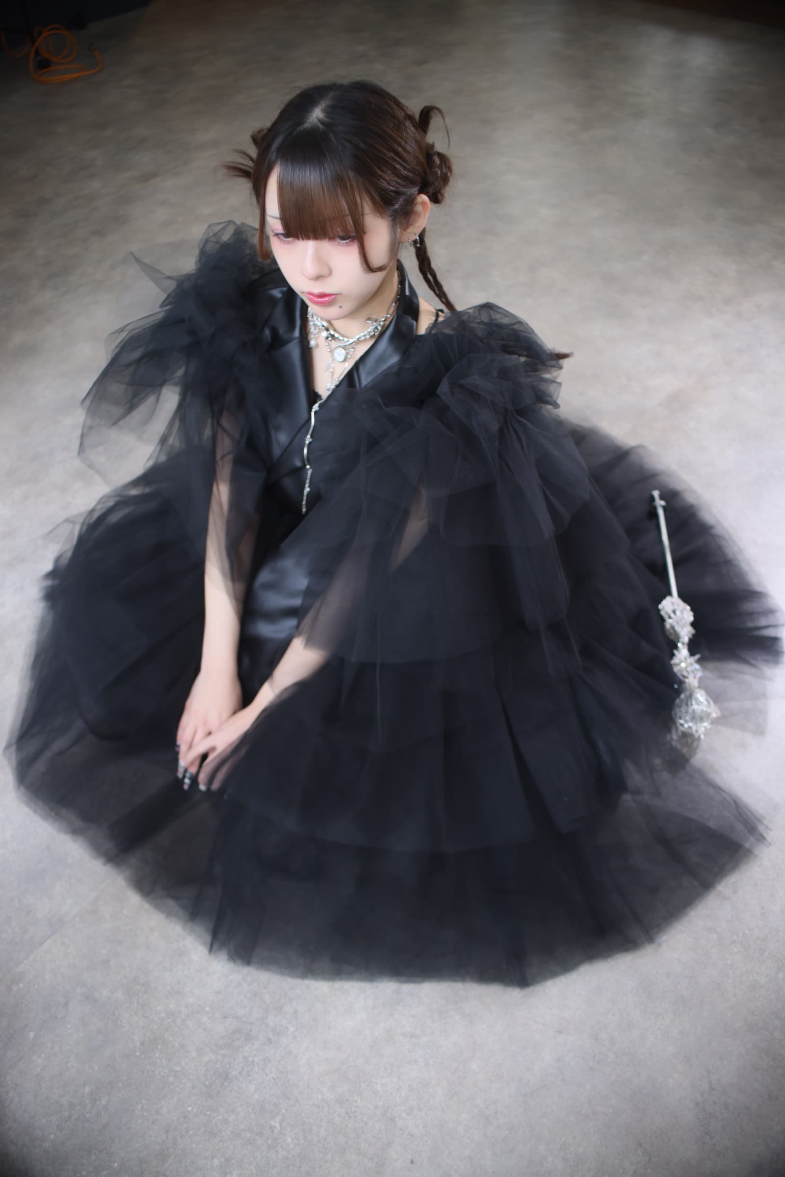 open back magic tulle jacket