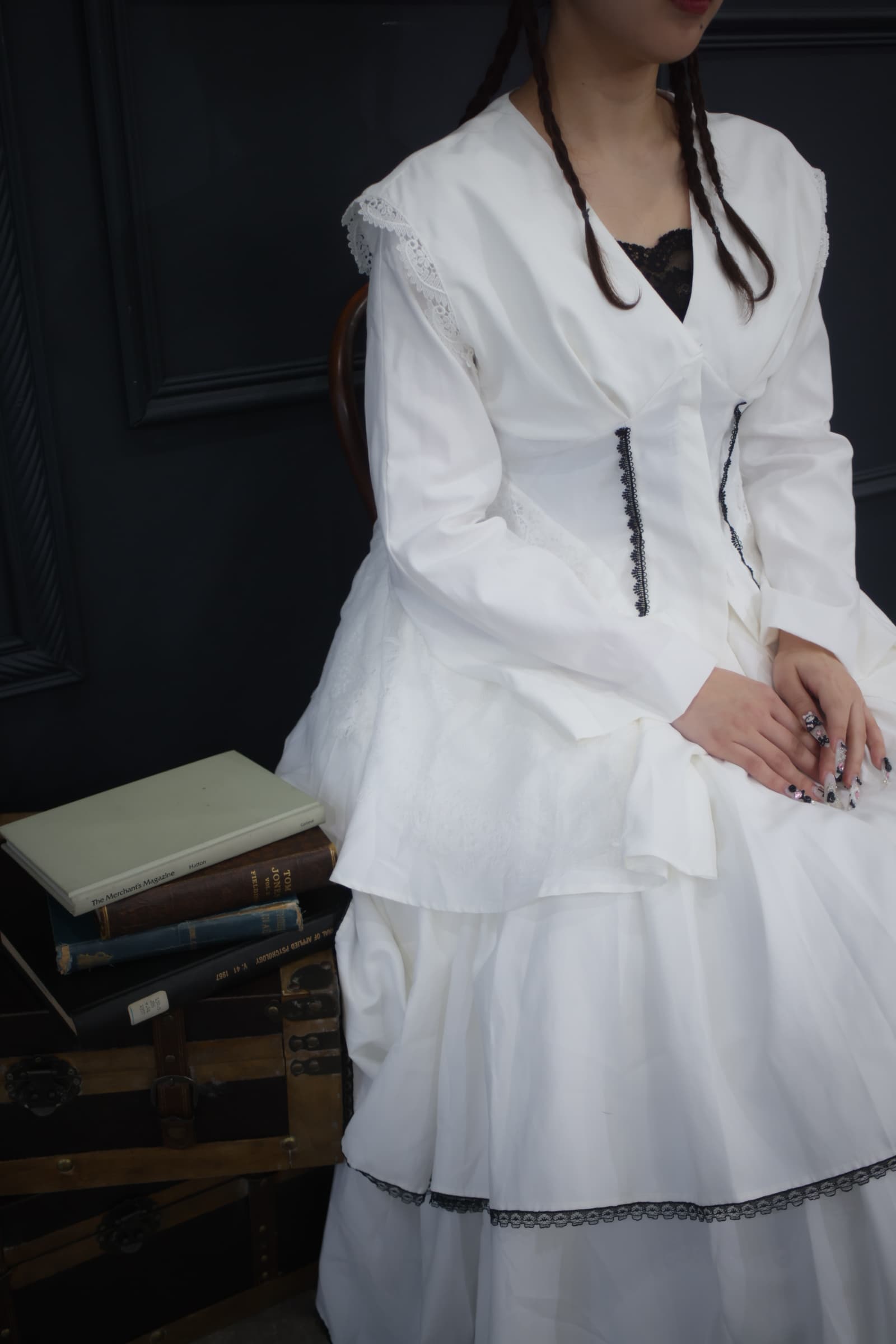 white dress top piece 02