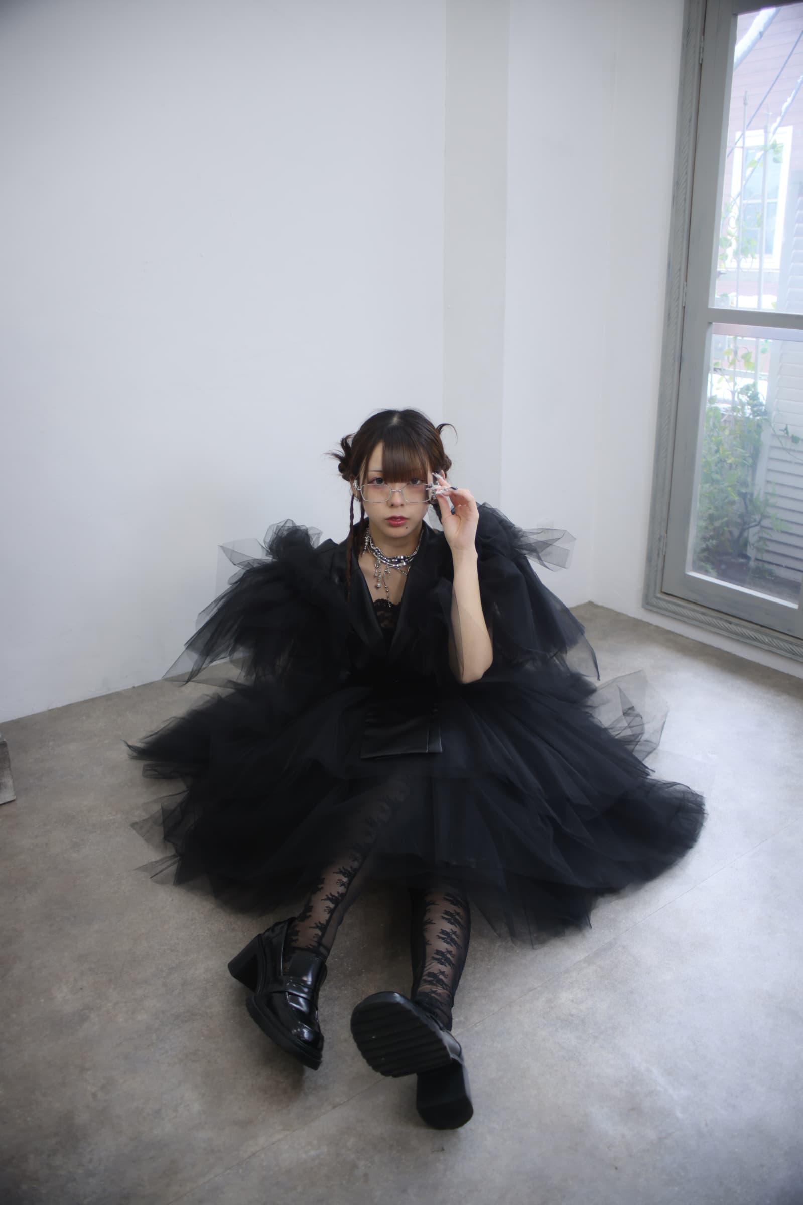 voluminous tulle skirt